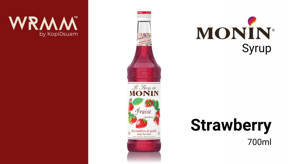 MONIN SYRUP STRAWBERRY 700ML